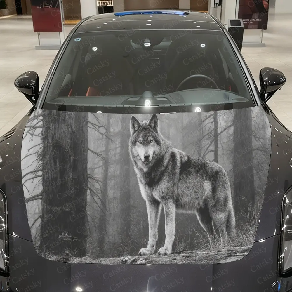Majestic Wolf in Forest Auto Hood Sticker, Car Cover Decal, Waterproof and Self-adhesive Auto Vinyl Wraps, Fashionable Car Exter
Majestic Wolf in Forest Auto Hood Sticker, Car Cover Decal, Waterproof and Self-adhesive Auto Vinyl Wraps, Fashionable Car Exter