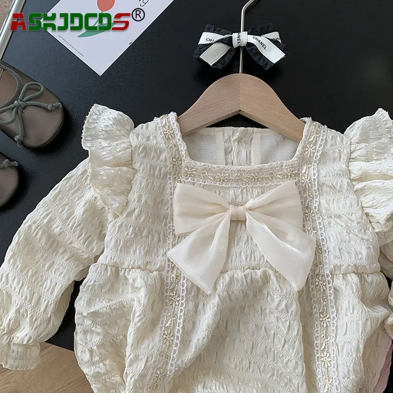 New In Autumn 2023 Lace Cute One-Piece Ruched Overalls for Newborn Baby Girls with Big Bow , Kids Infant Bodysuits 0-24M
New In Autumn 2023 Lace Cute One-Piece Ruched Overalls for Newborn Baby Girls with Big Bow , Kids Infant Bodysuits 0-24M
