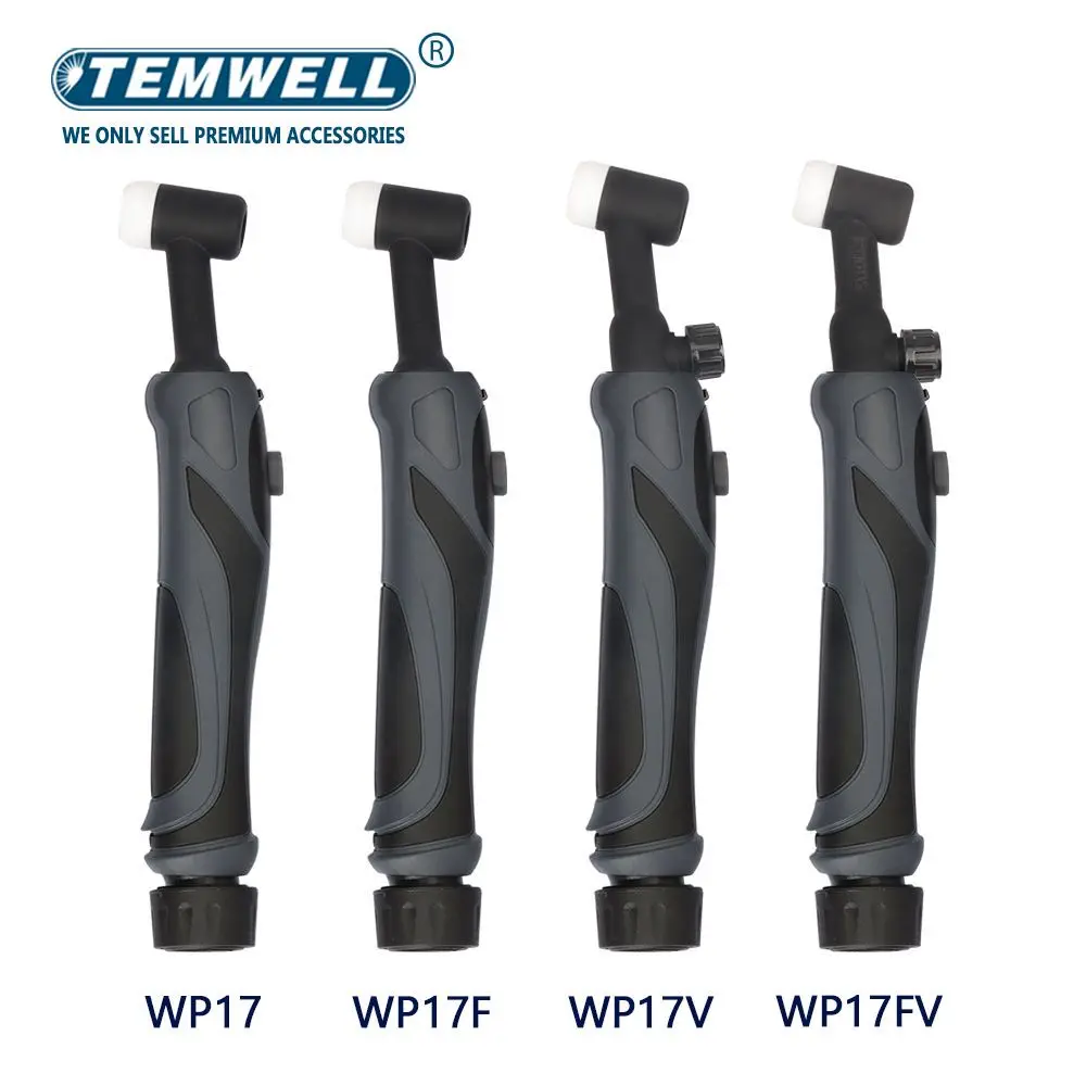 TEMWELL WP17 WP17F WP17V WP17FV TIG Torch Body Air Cooled Head Rotatable 150 AMP Wholesale
TEMWELL WP17 WP17F WP17V WP17FV TIG Torch Body Air Cooled Head Rotatable 150 AMP Wholesale
