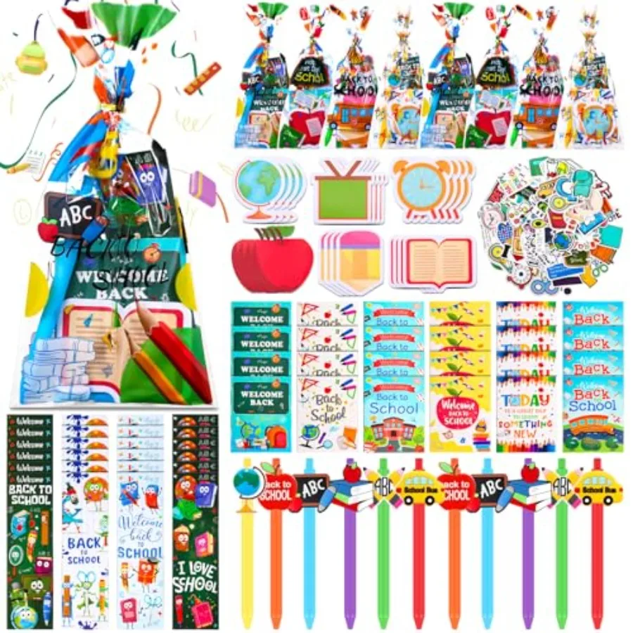 194 Pcs Stationery Set for Students First Day of Essentials Includes Gift Bags Notebook Sticker Ballpoint Pen Bookmark for Clas
194 Pcs Stationery Set for Students First Day of Essentials Includes Gift Bags Notebook Sticker Ballpoint Pen Bookmark for Clas