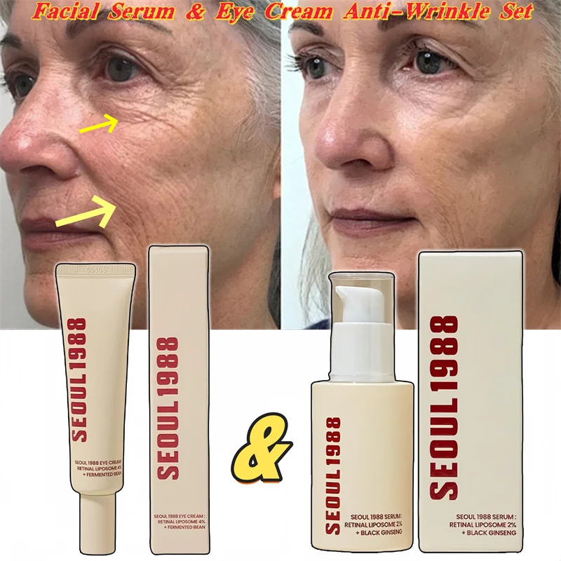 SEOUL 1988 Vitamin C Wrinkle Care 4% Retinol Ginseng Face Serum Firm Fine Lines Eye Cream Hydrating Moisturizing Brightening Set
SEOUL 1988 Vitamin C Wrinkle Care 4% Retinol Ginseng Face Serum Firm Fine Lines Eye Cream Hydrating Moisturizing Brightening Set