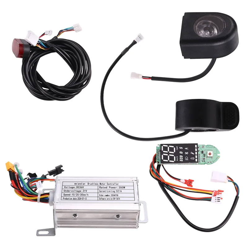Комплект ABVH-36V 350W: бесщеточный контроллер + Bluetooth-дисплей + фара + акселератор для электросамокатов M365/M365 Pro
Комплект ABVH-36V 350W: бесщеточный контроллер + Bluetooth-дисплей + фара + акселератор для электросамокатов M365/M365 Pro