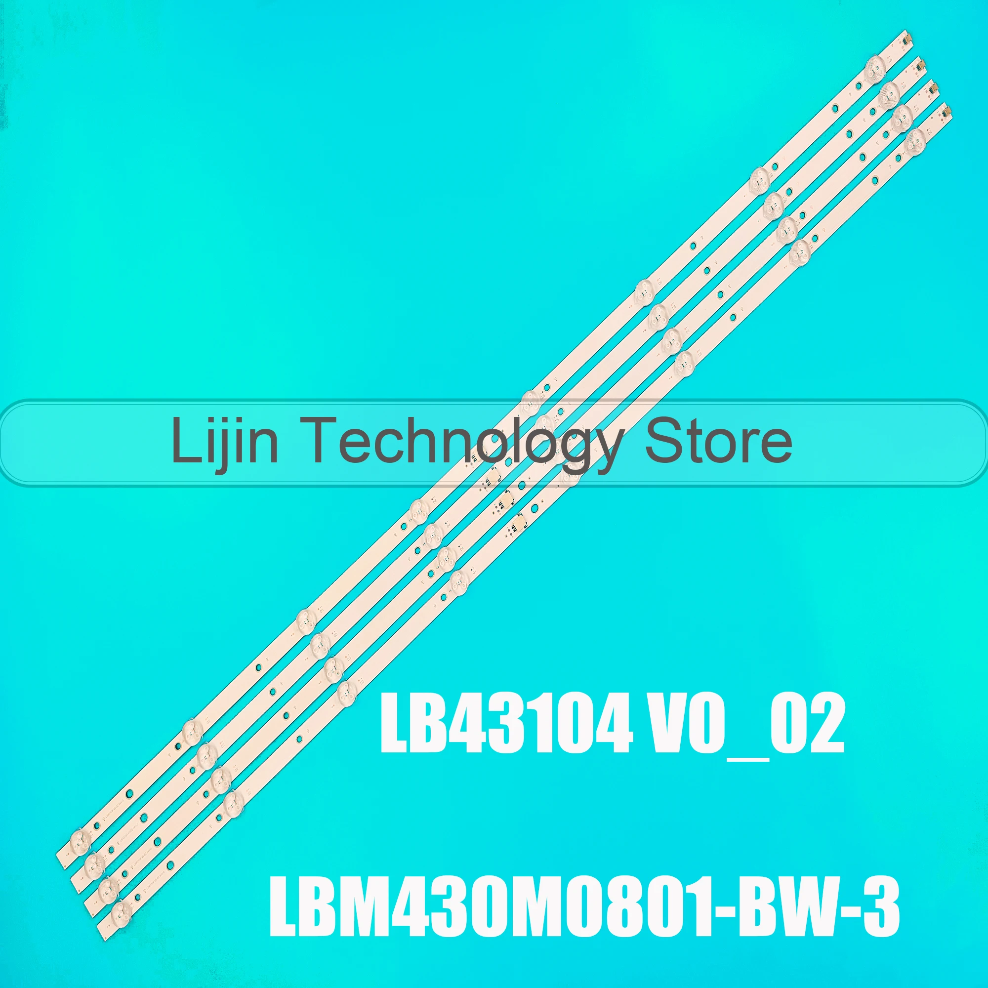 4PCS LED Backlight strip for 43PUS6162/12 43PUS6503/62 43PUS6412/12 43PUS6262/12 LB43104 V0_02 03 LBM430M0801-BW-3
4PCS LED Backlight strip for 43PUS6162/12 43PUS6503/62 43PUS6412/12 43PUS6262/12 LB43104 V0_02 03 LBM430M0801-BW-3