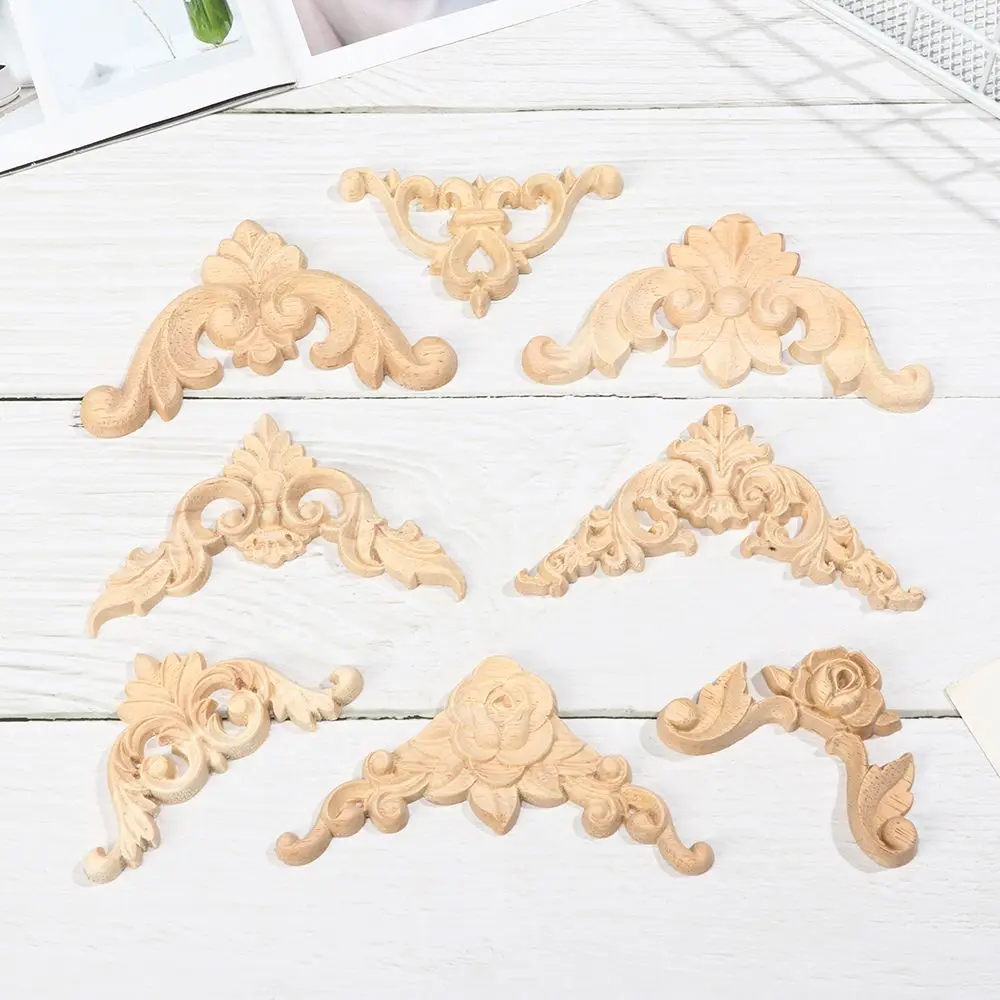 European Wood Decals Vintage Solid Wood Applique Furniture Decoration Engraving Furniture Accessories
European Wood Decals Vintage Solid Wood Applique Furniture Decoration Engraving Furniture Accessories