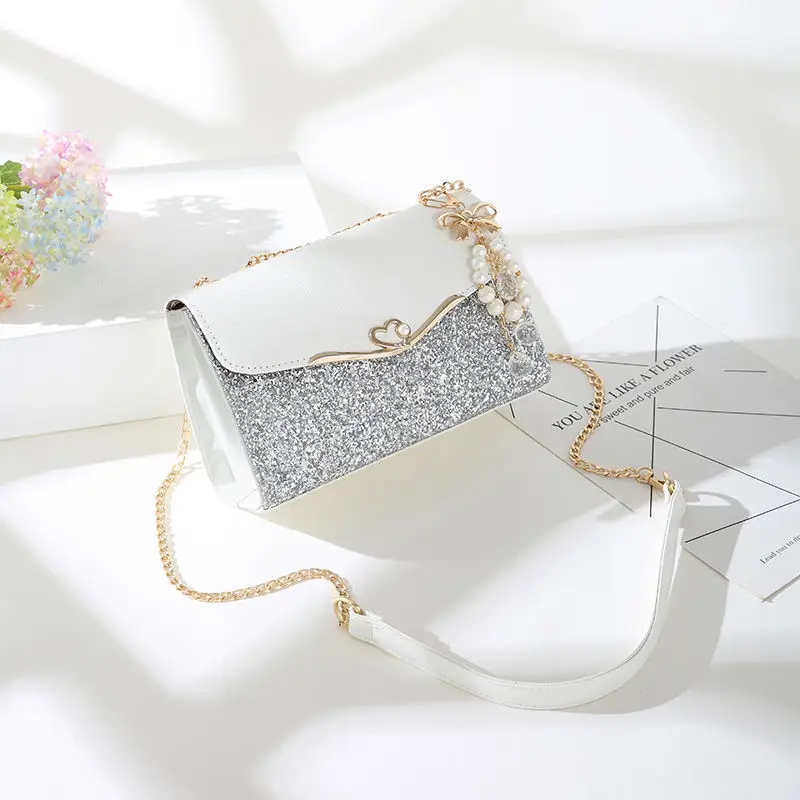 Beautiful Western Style Women's Bag2025New Korean Style Chain Fashion All-Match Single Shoulder Crossbody Fashion Sequins Cell P
Beautiful Western Style Women's Bag2025New Korean Style Chain Fashion All-Match Single Shoulder Crossbody Fashion Sequins Cell P