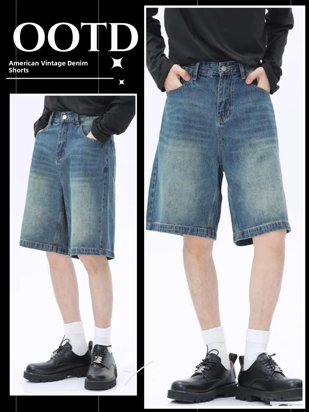 Light Blue Men's Denim orts Straight Leg American Retro Summer New Cleanfit Trendy Pants mid Waist Zipper Polyester Fiber
Light Blue Men's Denim orts Straight Leg American Retro Summer New Cleanfit Trendy Pants mid Waist Zipper Polyester Fiber