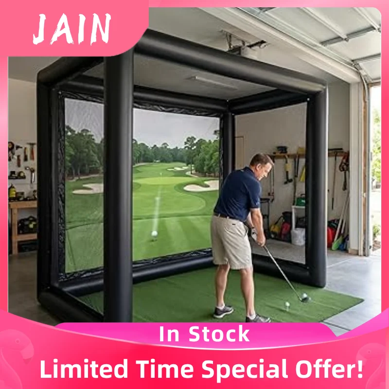 11.5FT Inflatable Golf Simulator Tent Indoor/Outdoor Golf Practice Swing Tent with Projection Screen, for golfers of all level
11.5FT Inflatable Golf Simulator Tent Indoor/Outdoor Golf Practice Swing Tent with Projection Screen, for golfers of all level