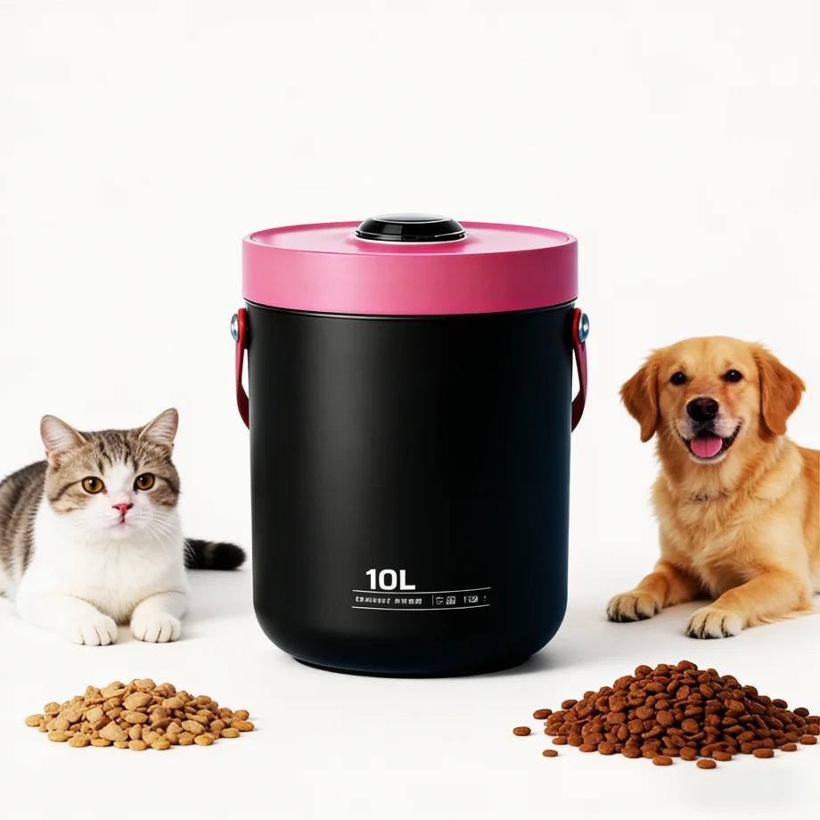 Smart pet food storage containers, vacuum-sealed pet food storage containers, cat and dog food household rice containers
Smart pet food storage containers, vacuum-sealed pet food storage containers, cat and dog food household rice containers