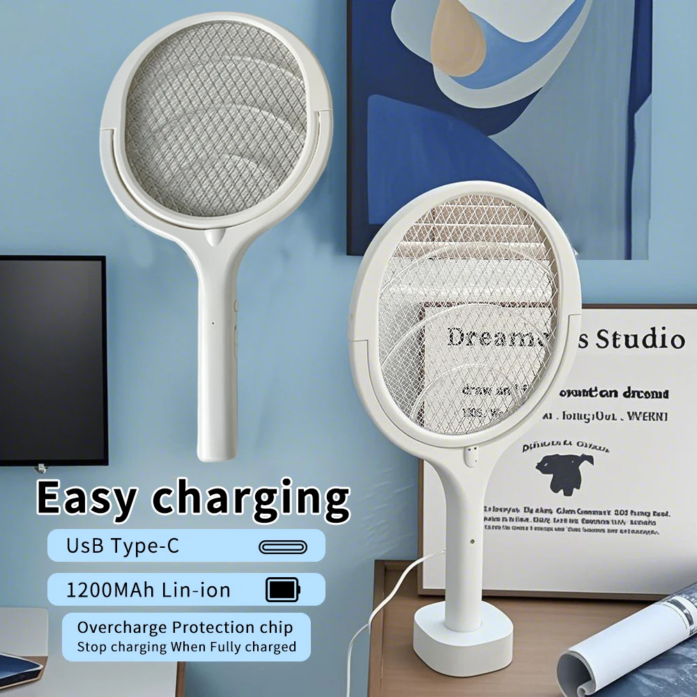 Newest 2025 Electric Mosquito Swatter High Efficiency Fly Killer Bug Zapper with 90 Degree Rotation Summer Upgraded Design
Newest 2025 Electric Mosquito Swatter High Efficiency Fly Killer Bug Zapper with 90 Degree Rotation Summer Upgraded Design