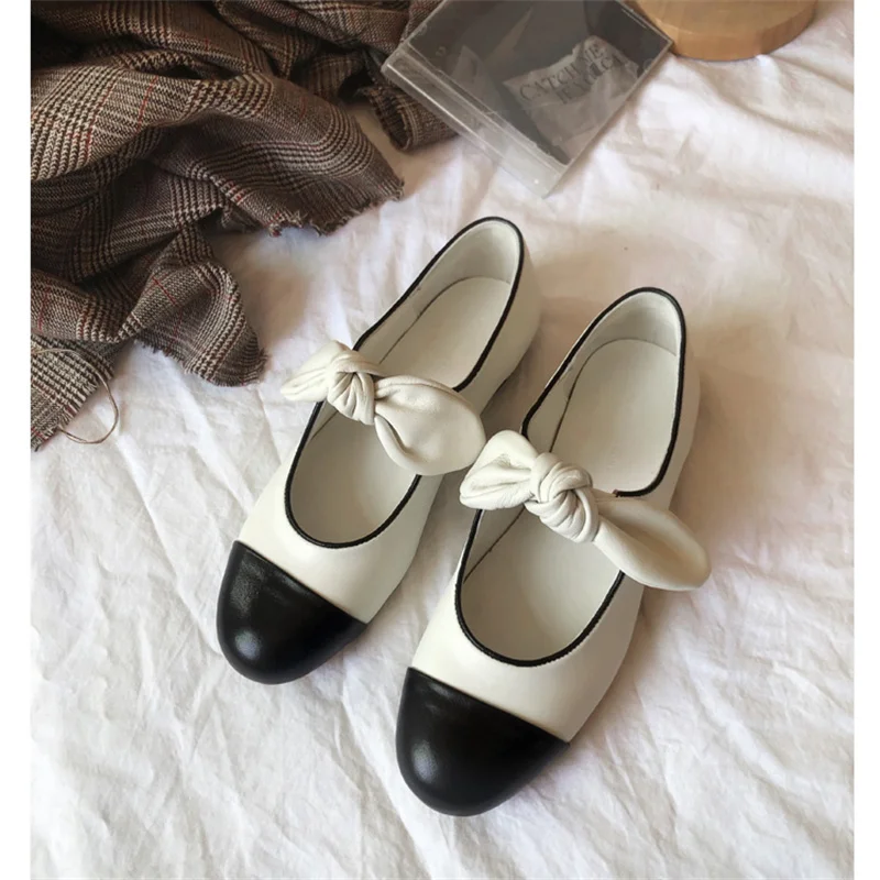 Spring Bow-knot Mary Janes Women Shoes Patchwork Round Head Ankle Strap Flats Casual Cover Heel Zapatos Mujer
Spring Bow-knot Mary Janes Women Shoes Patchwork Round Head Ankle Strap Flats Casual Cover Heel Zapatos Mujer