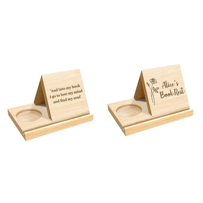 Personalized Wooden Triangle Book Stand With Coffee Cup Mug Holder,Custom Birth Flower Book Page Holder,With Words Easy To Use
Personalized Wooden Triangle Book Stand With Coffee Cup Mug Holder,Custom Birth Flower Book Page Holder,With Words Easy To Use