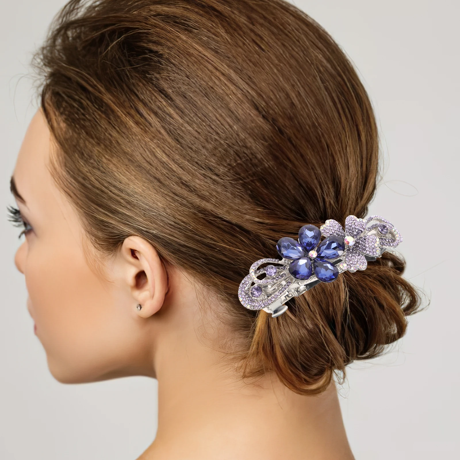 Rhinestone Pins for Thick Hair Women Purple Flower Barrette Flower Barrettes Korean Accessories Spring Tempt Hair Clip
Rhinestone Pins for Thick Hair Women Purple Flower Barrette Flower Barrettes Korean Accessories Spring Tempt Hair Clip