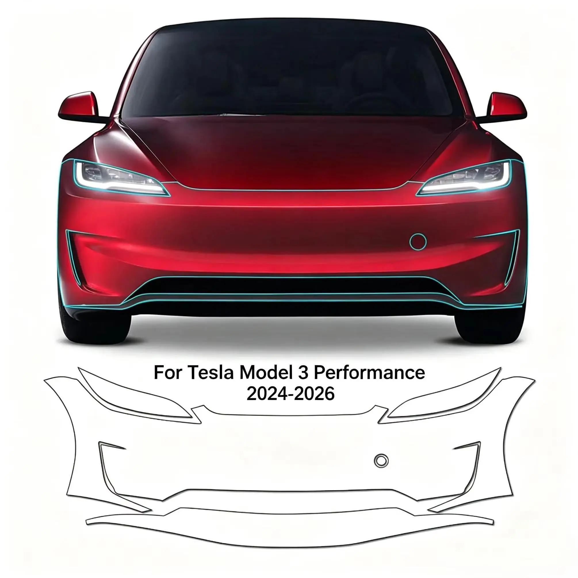 8.5Mil TPU Paint Protection Film For Tesla Model 3 Performance 2024-2026 Pre-cut PPF Clear Bra Car Body Anti-Scratch Resistant
8.5Mil TPU Paint Protection Film For Tesla Model 3 Performance 2024-2026 Pre-cut PPF Clear Bra Car Body Anti-Scratch Resistant