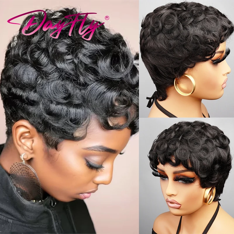 Short Pixie Cut Wig Curly Wigs For Black Women Brazilian Human Hair Bob Natural Black Curly Human Hair Machine Made Wigs 150%
Short Pixie Cut Wig Curly Wigs For Black Women Brazilian Human Hair Bob Natural Black Curly Human Hair Machine Made Wigs 150%