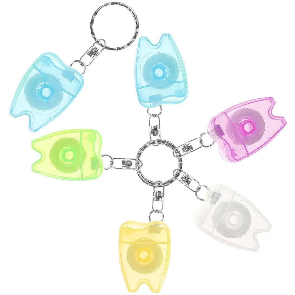 6pcs Dental Floss Keychain Travel Grin Picks Portable Toothpick Holder Fresh Breath Clean Teeth Practical Gift
6pcs Dental Floss Keychain Travel Grin Picks Portable Toothpick Holder Fresh Breath Clean Teeth Practical Gift