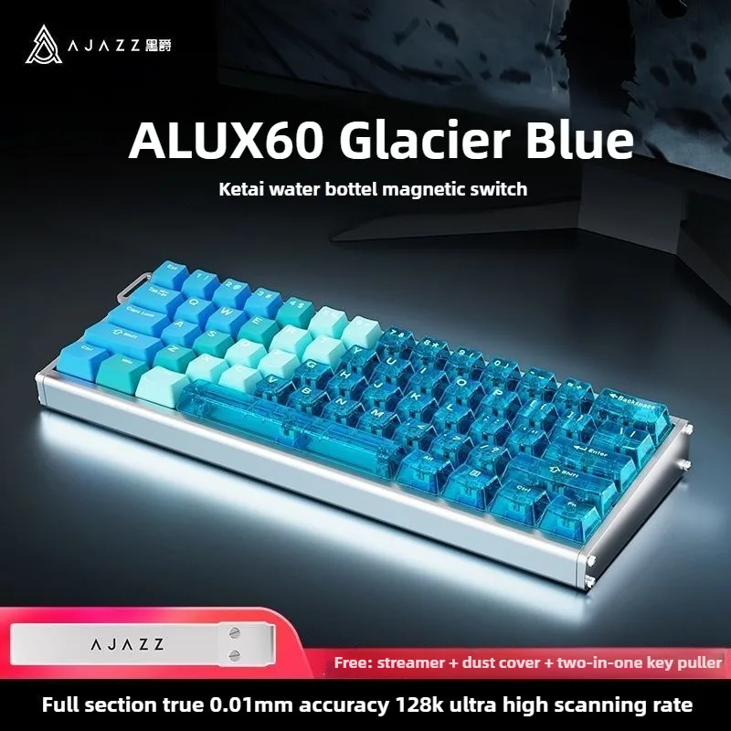 AJAZZ ALUX60 Esports Magnetic Switch Keyboard Wired Full Aluminum CNC 8000Hz Rapid Trigger Customized Hot Swappable for Gaming
AJAZZ ALUX60 Esports Magnetic Switch Keyboard Wired Full Aluminum CNC 8000Hz Rapid Trigger Customized Hot Swappable for Gaming
