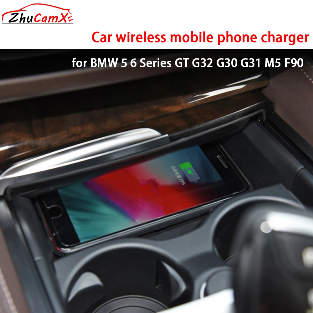 for BMW 5 6 Series GT G32 G30 G31 M5 F90 Center Console Storage Wireless Mobile Phone Charger 18W iPhone Magsafe Fast Charging
for BMW 5 6 Series GT G32 G30 G31 M5 F90 Center Console Storage Wireless Mobile Phone Charger 18W iPhone Magsafe Fast Charging