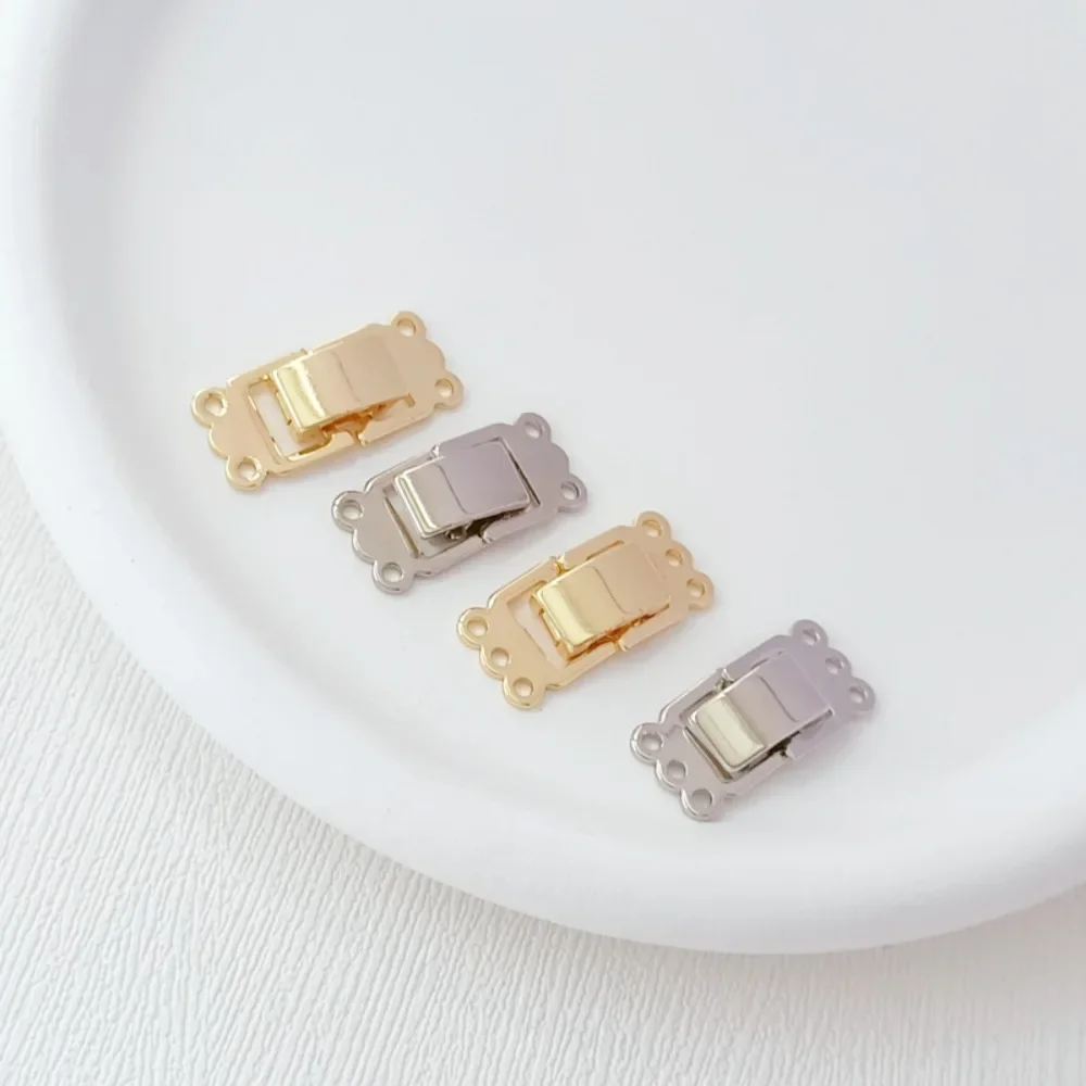 Позолоченное белое золото 14 карат, два или три ряда гладкой застежки для часов, застежка для браслета ручной работы своими руками, застежка для ремешка, жемчуг
Позолоченное белое золото 14 карат, два или три ряда гладкой застежки для часов, застежка для браслета ручной работы своими руками, застежка для ремешка, жемчуг