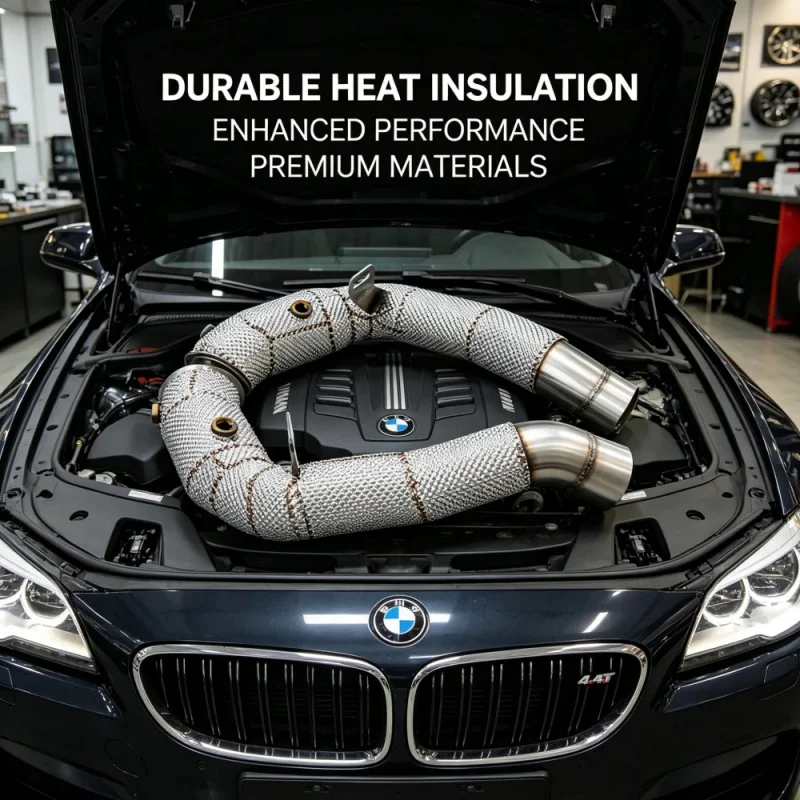 Car Exhaust Downpipe Head for BMW M5 M6 4.4T S63 F06 F12 F13 2011-2016 Stainless Steel Insulated Exhaust Pipes Power Upgrade
Car Exhaust Downpipe Head for BMW M5 M6 4.4T S63 F06 F12 F13 2011-2016 Stainless Steel Insulated Exhaust Pipes Power Upgrade
