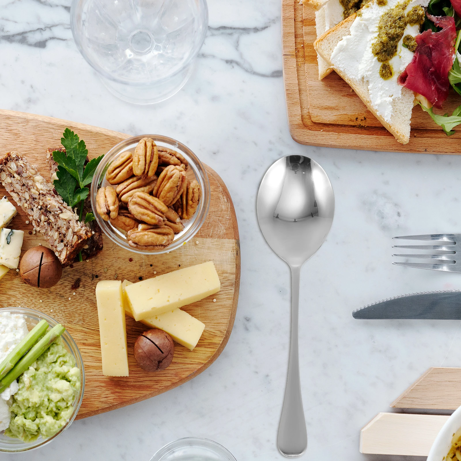 3 Pcs Stainless Steel Serving Spoons Food Salad Soup Western Communal Dish Divider Kitchen Gadgets for Banquet
3 Pcs Stainless Steel Serving Spoons Food Salad Soup Western Communal Dish Divider Kitchen Gadgets for Banquet