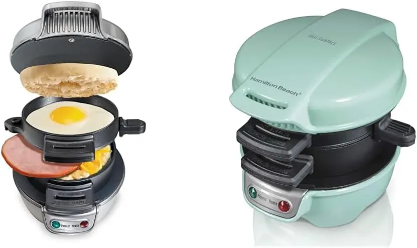Breakfast Sandwich Maker with Egg Cooker Ring, Customize Ingredients & Breakfast Sandwich Maker with Egg Cooker Ring, Customize
Breakfast Sandwich Maker with Egg Cooker Ring, Customize Ingredients & Breakfast Sandwich Maker with Egg Cooker Ring, Customize