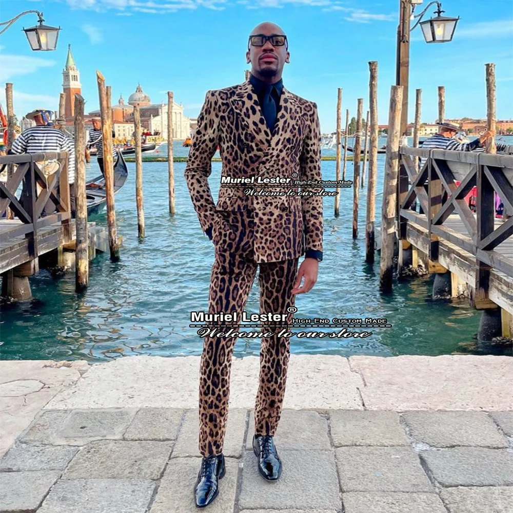 Smart Casual Suits Men Slim Fit Doubel Breasted Jacket+Pants Daily Office Work Leopard Blazer Set Prom Dinner Party Man Outfit
Smart Casual Suits Men Slim Fit Doubel Breasted Jacket+Pants Daily Office Work Leopard Blazer Set Prom Dinner Party Man Outfit