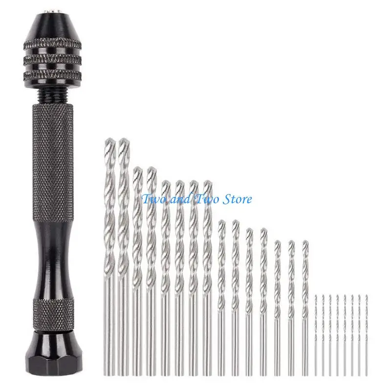 HX6F Black Hand Drill Bits Set with 25 Pcs Pin Vise Micro Twist Drill Bits
HX6F Black Hand Drill Bits Set with 25 Pcs Pin Vise Micro Twist Drill Bits
