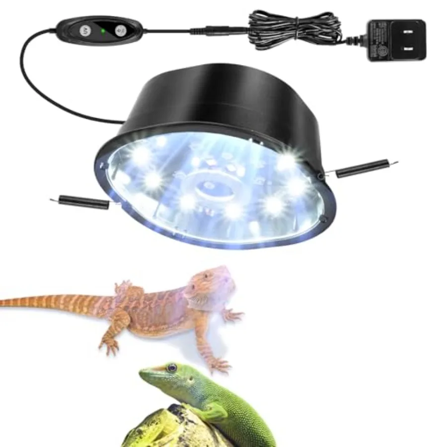 【Spot goods】UVB Reptile Light 5.0 and 10.0 UVB Light Bulb Fixture with Dimming 6W UVA UVB Lamp for Bearded Dragon Gecko Lizard
【Spot goods】UVB Reptile Light 5.0 and 10.0 UVB Light Bulb Fixture with Dimming 6W UVA UVB Lamp for Bearded Dragon Gecko Lizard