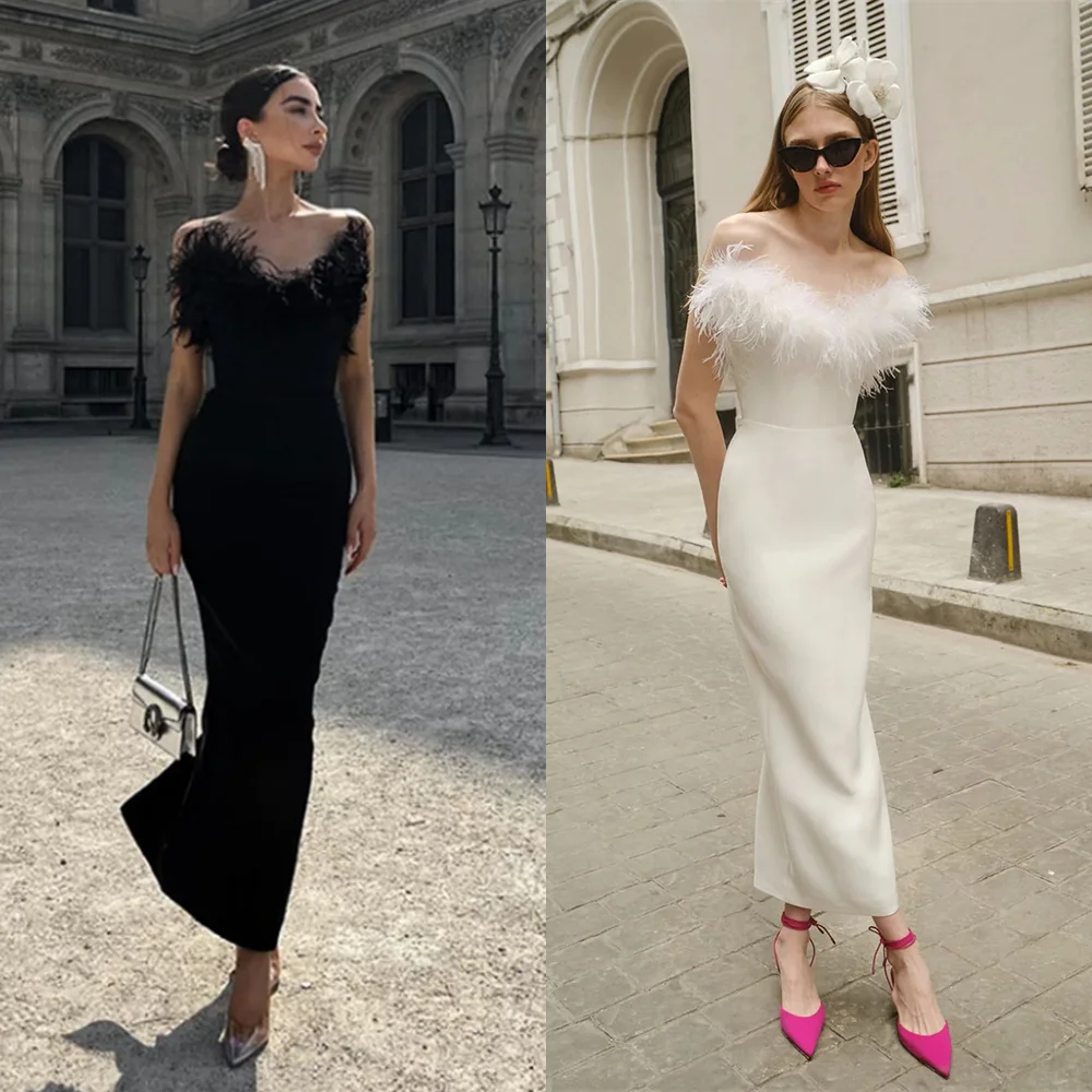 Exquisite Strapless Mermaid Anke Length Evening Dresses Lvory Satin Formal Occasion Gown cocktail dresses for womenvestidos de
Exquisite Strapless Mermaid Anke Length Evening Dresses Lvory Satin Formal Occasion Gown cocktail dresses for womenvestidos de