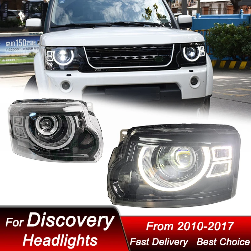 Car Headlights For Land Rover Discovery 3 4 10-17 to Defender style LED Headlamp Assembly Upgrade Projector Lens Accessories Kit
Car Headlights For Land Rover Discovery 3 4 10-17 to Defender style LED Headlamp Assembly Upgrade Projector Lens Accessories Kit