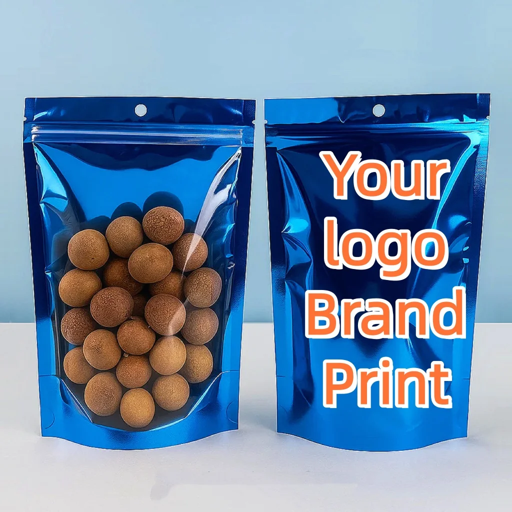 100PCS Stand Up Clear Front Blue Ziplock Packaging Bags DIY Sugar Snack Candy Coffee Powder Cereals Corn Gift Storage Pouches
100PCS Stand Up Clear Front Blue Ziplock Packaging Bags DIY Sugar Snack Candy Coffee Powder Cereals Corn Gift Storage Pouches
