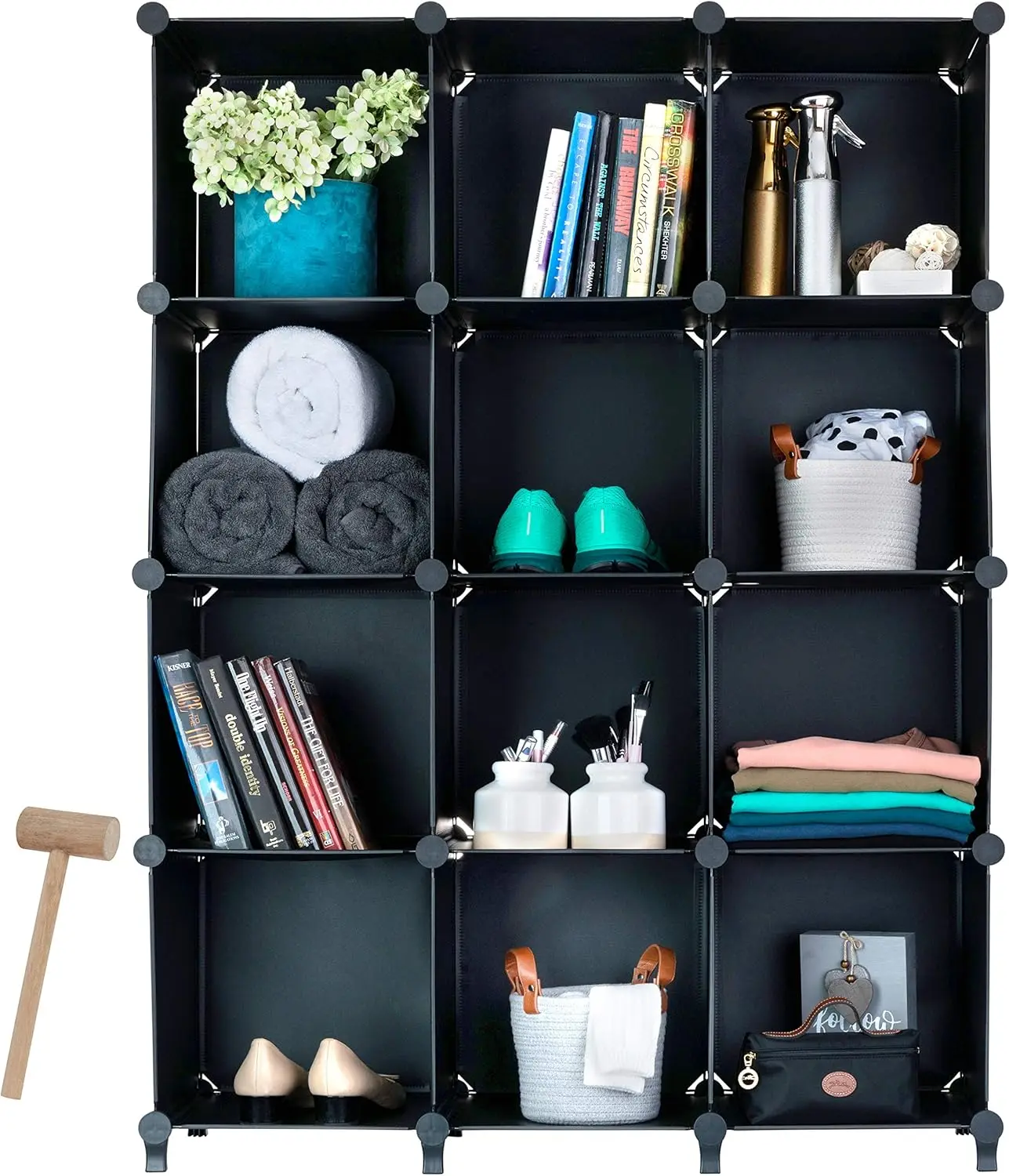 Cube Storage System – Modular DIY Plastic Closet Organizer Rack, Storage Shelves, Bookshelf, Bookcase
Cube Storage System – Modular DIY Plastic Closet Organizer Rack, Storage Shelves, Bookshelf, Bookcase