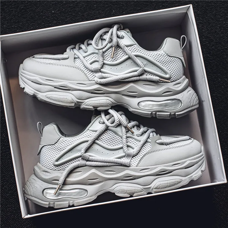 Men's Chunky Multi-Sport Sneakers - Cushioned Platform, Anti-Twist Shank for Tennis, Non-Slip Outsole - Ideal for Running
Men's Chunky Multi-Sport Sneakers - Cushioned Platform, Anti-Twist Shank for Tennis, Non-Slip Outsole - Ideal for Running