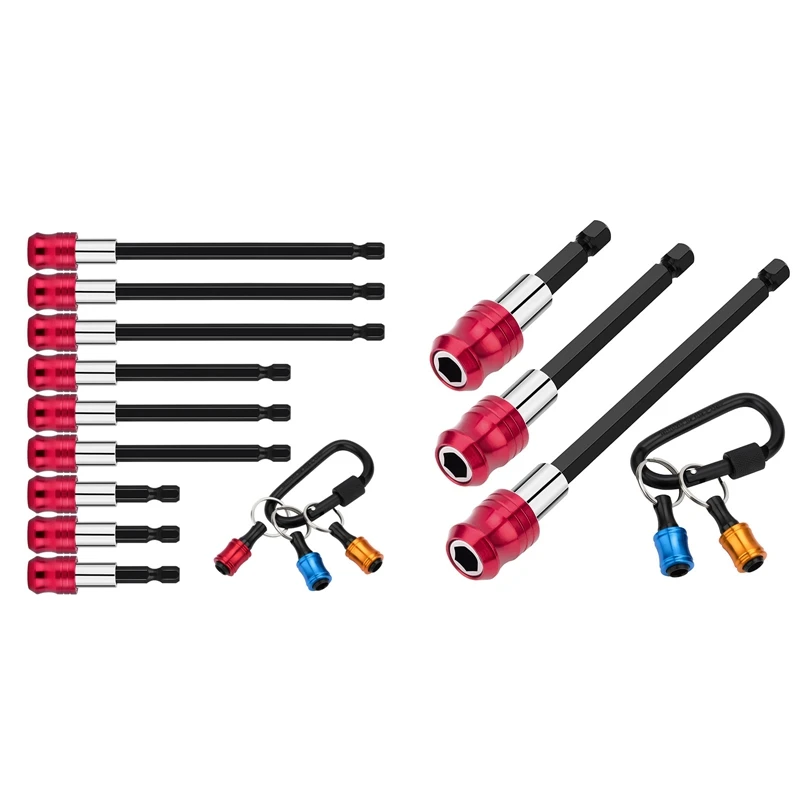 5Piece Magnetic Drill Bit Extension Set, 3PCS Bit Extension Kit With 3 Sizes And 2PCS Bit Holder Keychain Durable Easy Install
5Piece Magnetic Drill Bit Extension Set, 3PCS Bit Extension Kit With 3 Sizes And 2PCS Bit Holder Keychain Durable Easy Install