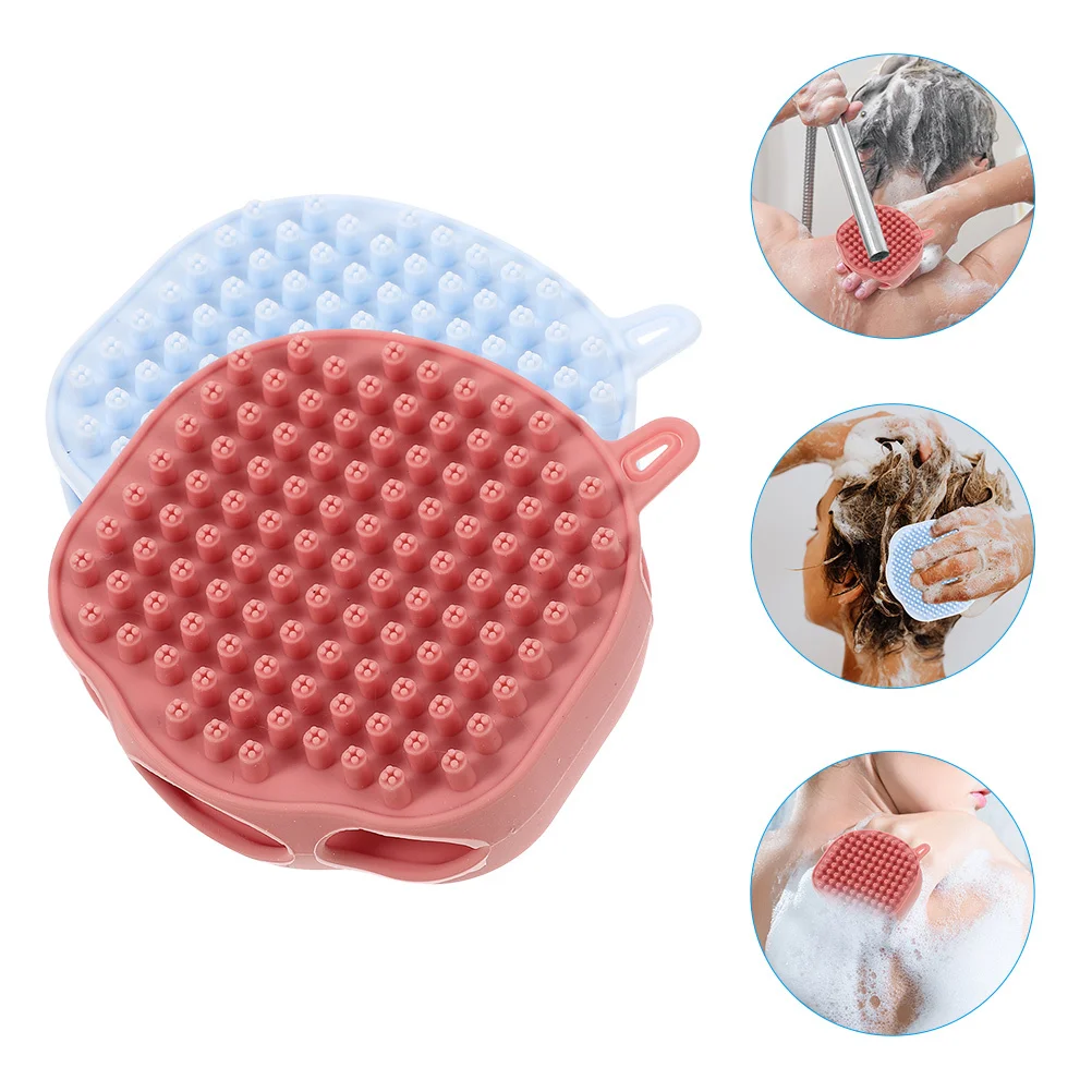 2Pcs Silicone Bath Brush for Adults and Kids Skin-Friendly Exfoliating Scrubber with Ergonomic Grip Holes Portable Shower
2Pcs Silicone Bath Brush for Adults and Kids Skin-Friendly Exfoliating Scrubber with Ergonomic Grip Holes Portable Shower