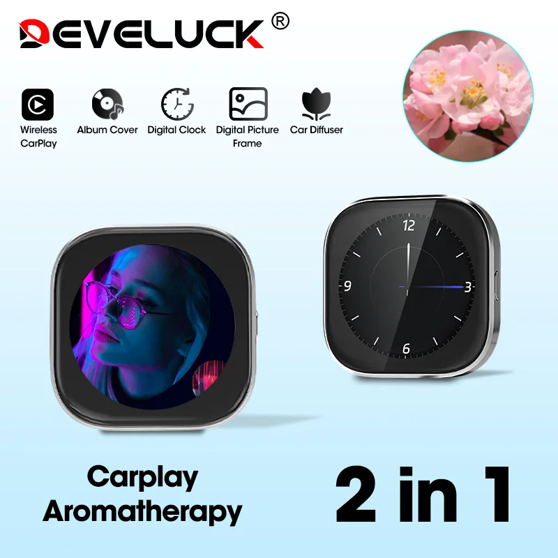 Develuck New Carplay Wireless Adapter Natural Diffuser 2 In 1 DIY Intelligent Electronic Screen Multifunctional Car Accessoires
Develuck New Carplay Wireless Adapter Natural Diffuser 2 In 1 DIY Intelligent Electronic Screen Multifunctional Car Accessoires