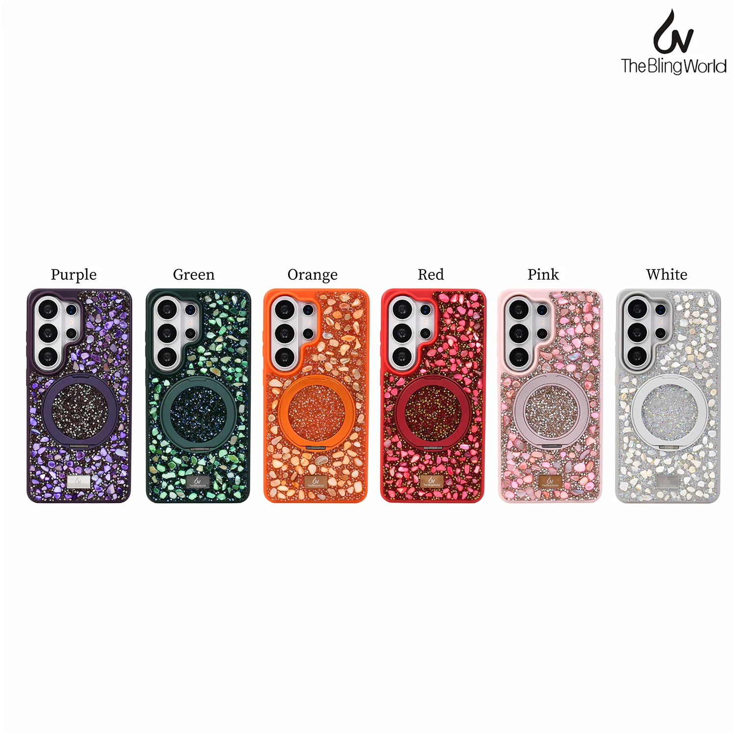 Роскошный 3D-чехол The Bling World с кристаллами и магнитным вращающимся держателем для Samsung Galaxy S26 Ultra S26 Plus S26+ с блестками
Роскошный 3D-чехол The Bling World с кристаллами и магнитным вращающимся держателем для Samsung Galaxy S26 Ultra S26 Plus S26+ с блестками