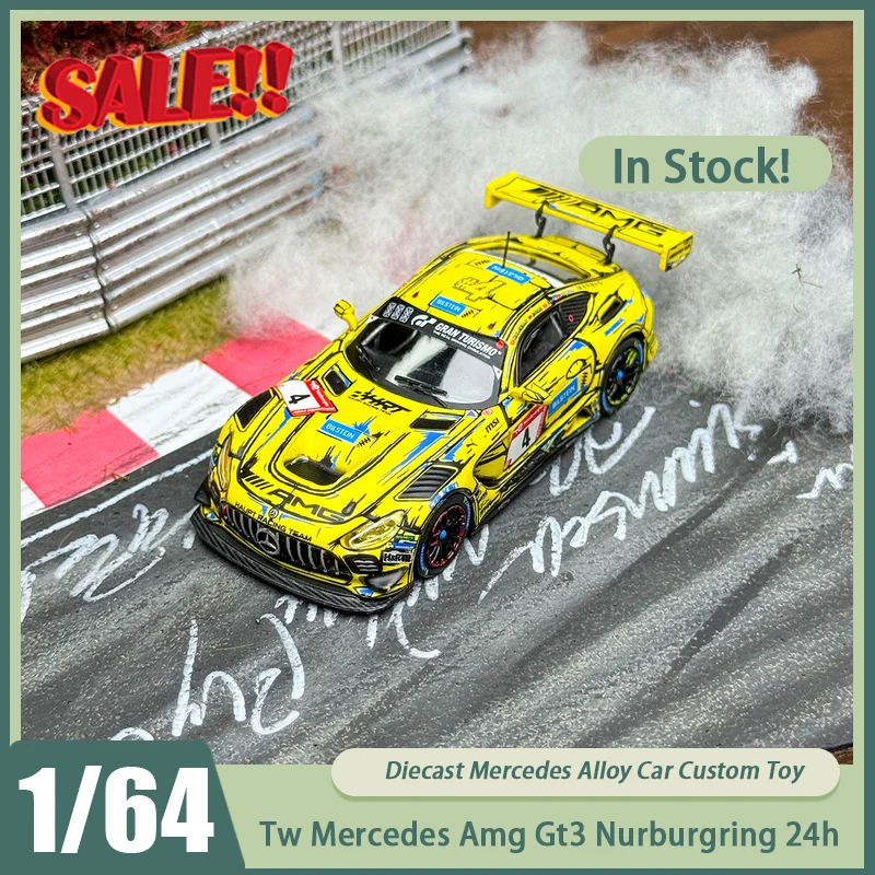 Новинка в наличии Tw 1:64 Mercedes-Benz Amg Gt3 Nurburgring 24 часа выносливость гоночный автомобиль из сплава миниатюрный литой под давлением Mercedes украшения на заказ
Новинка в наличии Tw 1:64 Mercedes-Benz Amg Gt3 Nurburgring 24 часа выносливость гоночный автомобиль из сплава миниатюрный литой под давлением Mercedes украшения на заказ