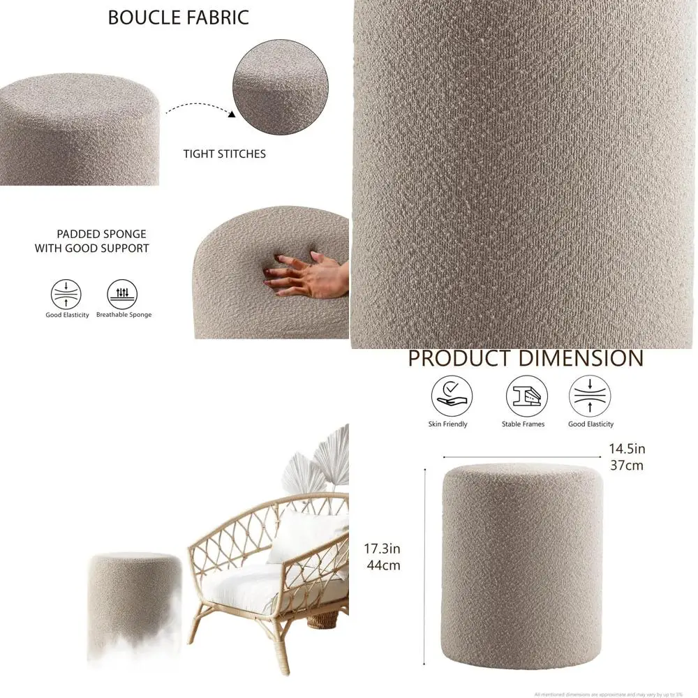 Круглый пуф с мягким сиденьем: многофункциональный табурет для туалетного столика и домашнего декора
Круглый пуф с мягким сиденьем: многофункциональный табурет для туалетного столика и домашнего декора