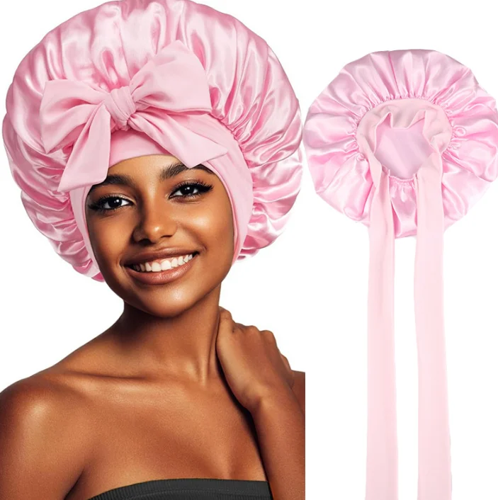 Elastic Band Satin Bonnet Bow Turban Cap Dome Hair Care Bonnet Wide Band Sleep Cap
Elastic Band Satin Bonnet Bow Turban Cap Dome Hair Care Bonnet Wide Band Sleep Cap