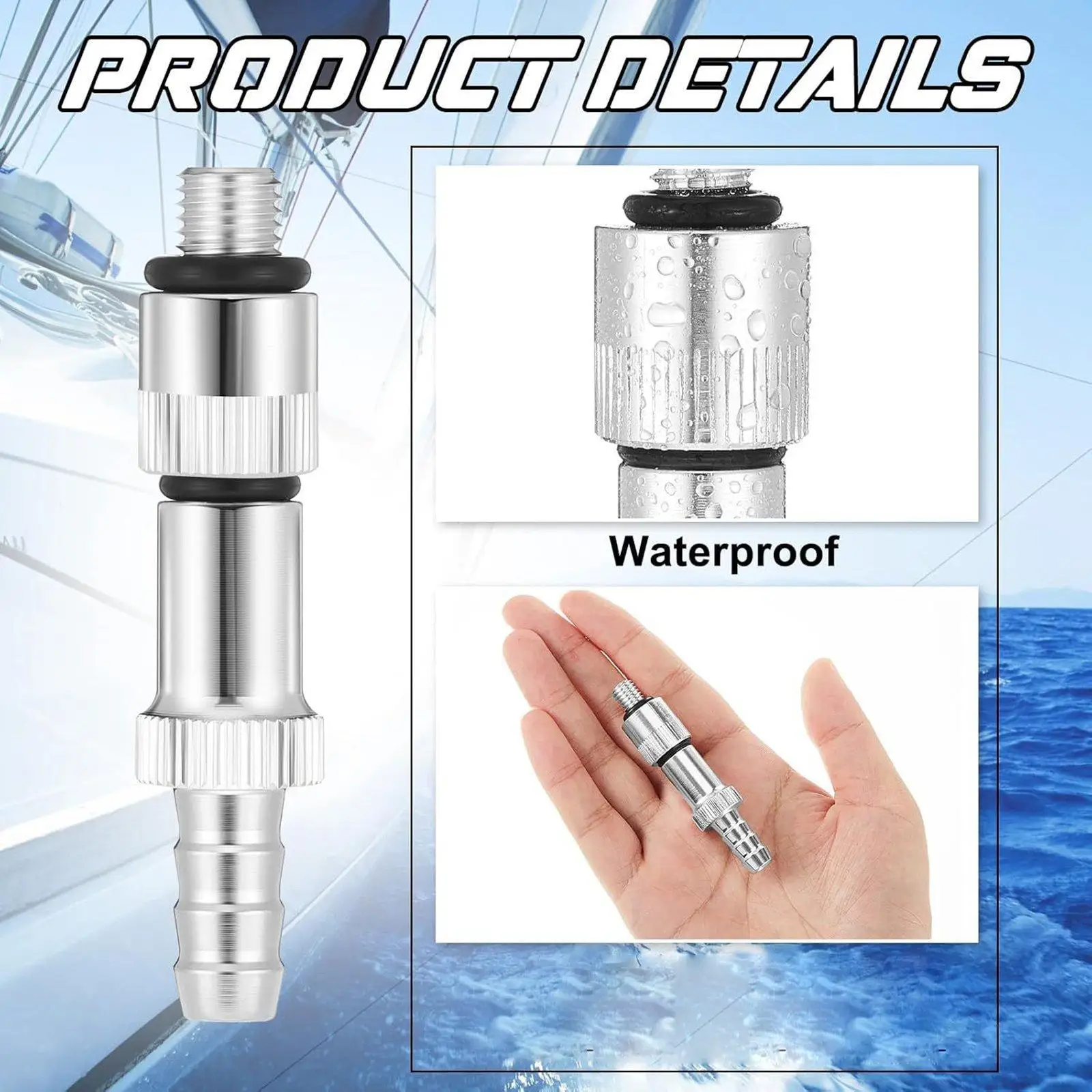 6 Pieces Lower Unit Gear Oil Pump Adapters Easy to Install Premium Aluminum Alloy with 8mm 10mm Adapters for Most Outboard Motor
6 Pieces Lower Unit Gear Oil Pump Adapters Easy to Install Premium Aluminum Alloy with 8mm 10mm Adapters for Most Outboard Motor