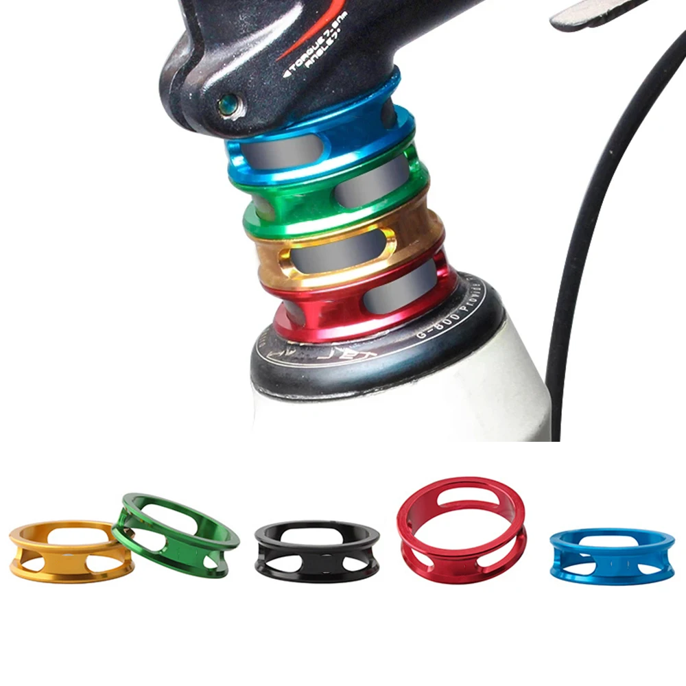 MTB Cycling Accessories Bike Headset Ring 1-1/8'' Aluminum Alloy Bicycle Headset Spacer Spacing Pad Gasket Front Fork Washer
MTB Cycling Accessories Bike Headset Ring 1-1/8'' Aluminum Alloy Bicycle Headset Spacer Spacing Pad Gasket Front Fork Washer
