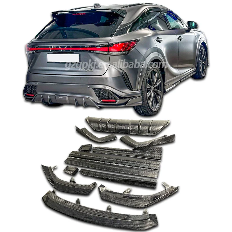 for 23 Lexus RX500h F sport body kit RX500 ARTISAN carbon fiber body kit spoiler diffuser bumper side skirt front lip
for 23 Lexus RX500h F sport body kit RX500 ARTISAN carbon fiber body kit spoiler diffuser bumper side skirt front lip
