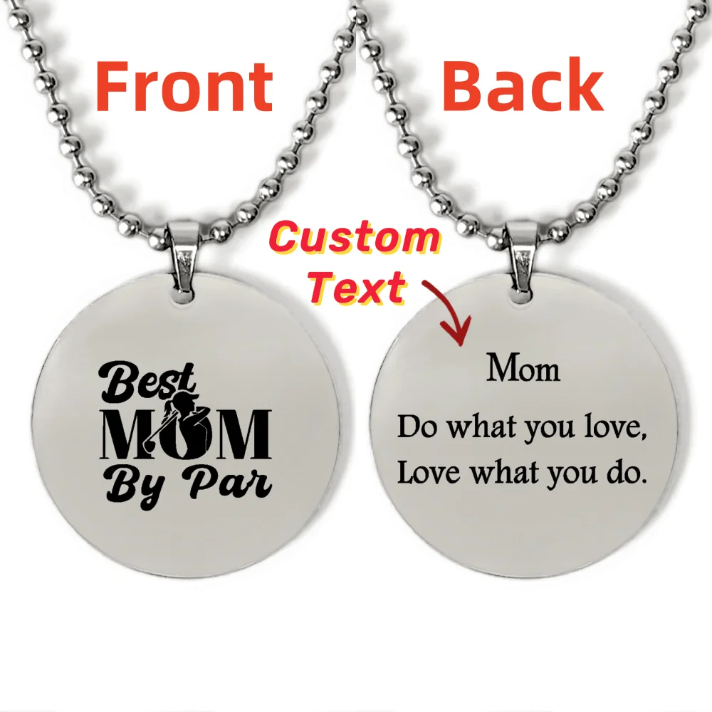 Trendy Custom Golf Necklace Mothers Day Jewelry Stainless Steel Personalized Text Golf Pendant Necklaces 22 Inch Gifts for Mom
Trendy Custom Golf Necklace Mothers Day Jewelry Stainless Steel Personalized Text Golf Pendant Necklaces 22 Inch Gifts for Mom