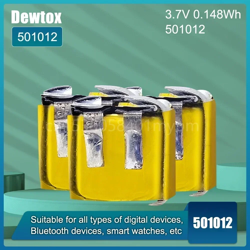 3.7V 501012 0.148Wh Lithium Polymer Rechargeable Battery for Bluetooth Headset, Car Key, UAV, Smart Electronic Device General
3.7V 501012 0.148Wh Lithium Polymer Rechargeable Battery for Bluetooth Headset, Car Key, UAV, Smart Electronic Device General