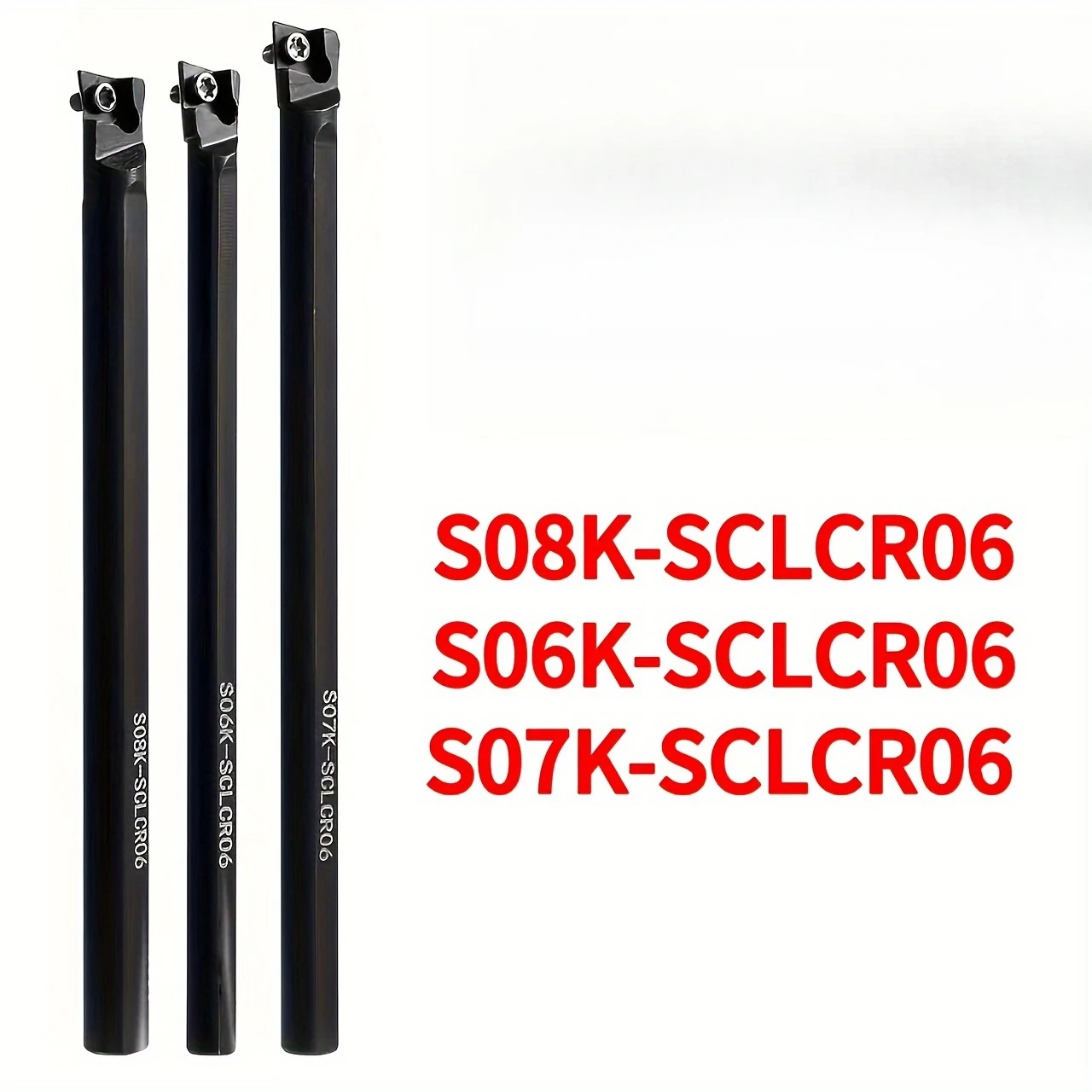 3 шт. S06K/07K/08K-SCLCR06 Набор расточных оправок - сверхмощные токарные инструменты с ЧПУ для мастерской 
3 шт. S06K/07K/08K-SCLCR06 Набор расточных оправок - сверхмощные токарные инструменты с ЧПУ для мастерской