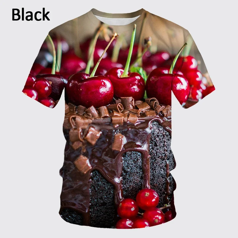 Sweetie Cherry Cake Graphic T Shirt For Men Clothing Unisex 3D Print Fruit Dessert T-shirt Casual Afternoon Tea Tee Shirts Tops
Sweetie Cherry Cake Graphic T Shirt For Men Clothing Unisex 3D Print Fruit Dessert T-shirt Casual Afternoon Tea Tee Shirts Tops