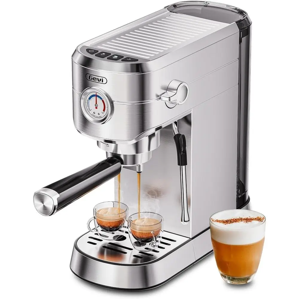 Commercial and Coee Makers, Proional 20 Bar Maker with Milk rother, StainlSteel Expro Coee hines or Home, Compact puccino hine,
Commercial and Coee Makers, Proional 20 Bar Maker with Milk rother, StainlSteel Expro Coee hines or Home, Compact puccino hine,