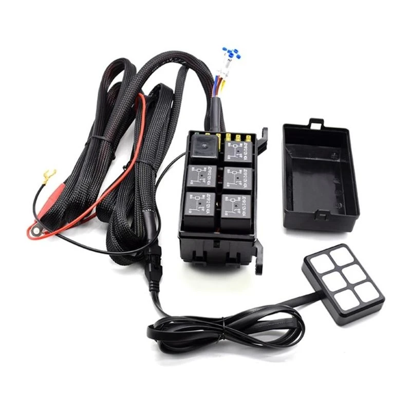 37JE Universal Control Relays Systems 6 Gang Toggle Switch Panel for Car Boats Truck
37JE Universal Control Relays Systems 6 Gang Toggle Switch Panel for Car Boats Truck