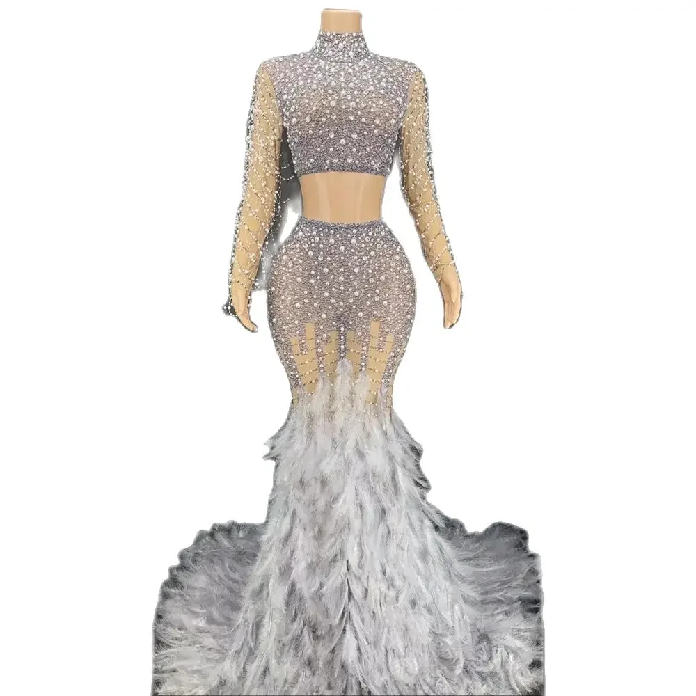Women Celebrate Evening Feather Dress Sequins Drag Queen Dinner Concert Festival Showgirl Costume Birthday Formal 2 Piece Pearls
Women Celebrate Evening Feather Dress Sequins Drag Queen Dinner Concert Festival Showgirl Costume Birthday Formal 2 Piece Pearls